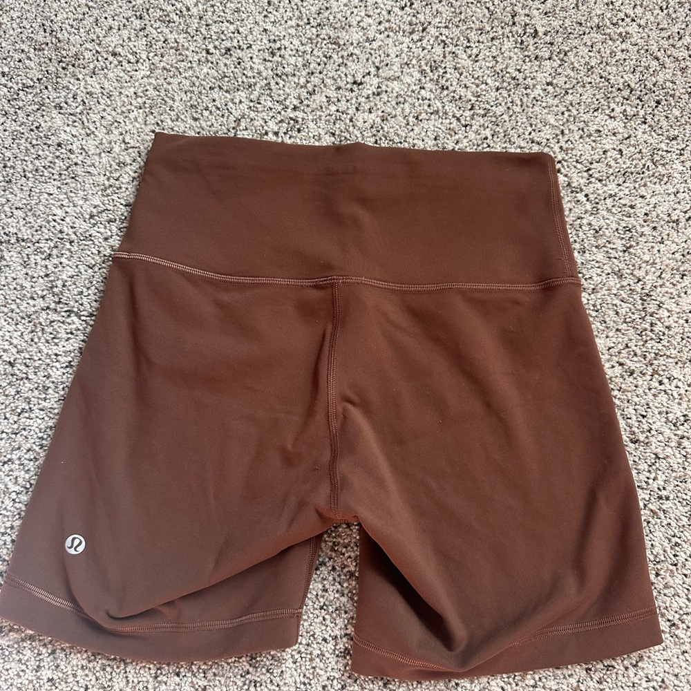 lululemon athletica Chocolate Brown Bike Shorts